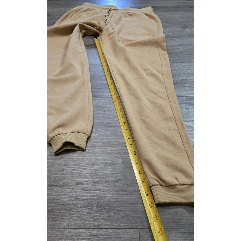 Nelk Boys Full Send Tan Super Soft Sweatpants Joggers Men's Size Large - Picture 10 of 13